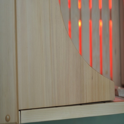 Double Wall Hemlock Portable Infrared Sauna Half Body 0.9kw