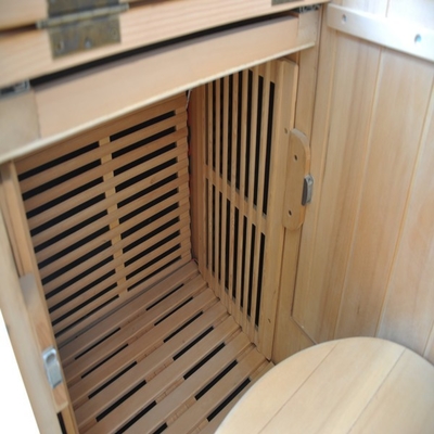 Double Wall Hemlock Portable Infrared Sauna Half Body 0.9kw