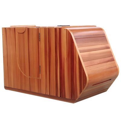 Double Wall Hemlock Portable Infrared Sauna Half Body 0.9kw