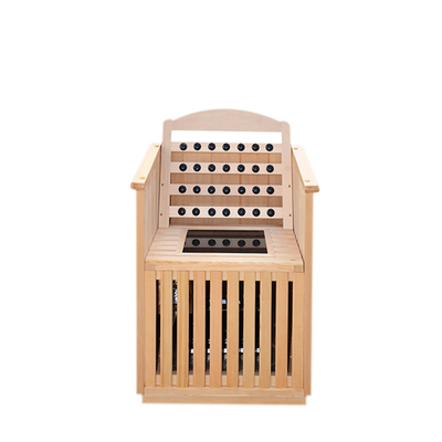 Infrared Half Body Traditional Sauna One Person Portable Cabin 0.9kw For Home