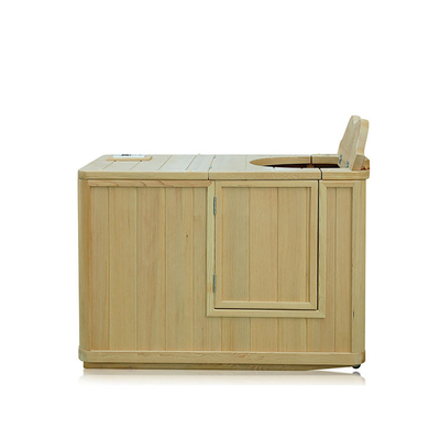 Far Infrared Half Sauna Steam Bath Tradional One Person Wood 110w