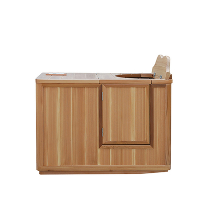 Far Infrared Half Sauna Steam Bath Tradional One Person Wood 110w