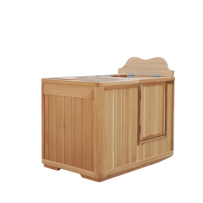 Far Infrared Half Sauna Steam Bath Tradional One Person Wood 110w