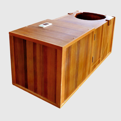 Canada Hemlock Household Mobile Half Body Mini Sauna Rooms Far Infrared Sauna