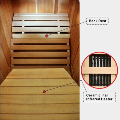 Canada Hemlock Household Mobile Half Body Mini Sauna Rooms Far Infrared Sauna