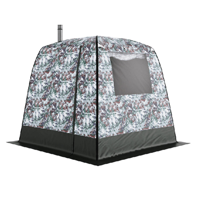 Portable Outdoor Sauna Tent With Large Windows Winter Tent Camping Essentials