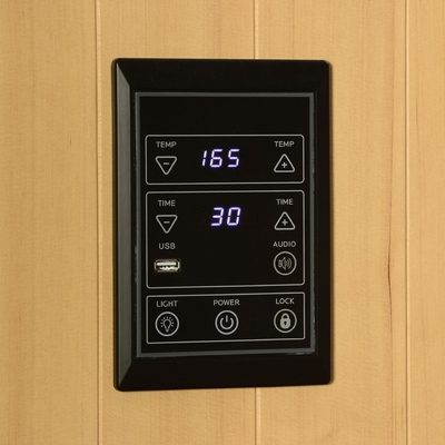 Indoor Far Infrared Sauna Room 2-4 Person Canadian Hemlock Wooden 9KW
