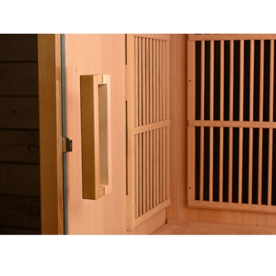 Indoor Far Infrared Sauna Room 2-4 Person Canadian Hemlock Wooden 9KW