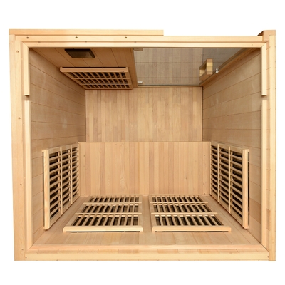 Indoor Far Infrared Sauna Room 2-4 Person Canadian Hemlock Wooden 9KW
