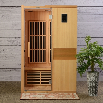 Indoor Far Infrared Sauna Room 2-4 Person Canadian Hemlock Wooden 9KW