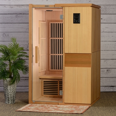 Indoor Far Infrared Sauna Room 2-4 Person Canadian Hemlock Wooden 9KW