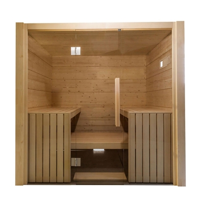 Canada Hemlock Dry Sauna Room 220V Traditional Nordic Spruce Wooden