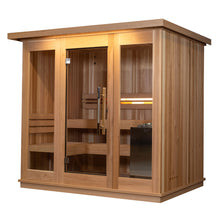 4-6 Person Traditional Saunas 9kw Indoor Nordic Spruce Dry With Harvia Heater