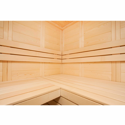 8kw Traditional Steam Sauna Room Indoor Solid Nordic Spruce SS hinges