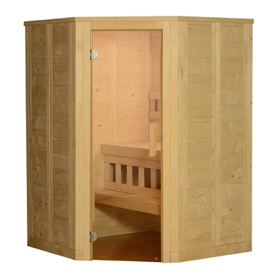6kw Traditional Dry Sauna Room ETL 2 Person Nordic Spruce Steam Sauna Room