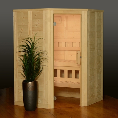 6kw Traditional Dry Sauna Room ETL 2 Person Nordic Spruce Steam Sauna Room