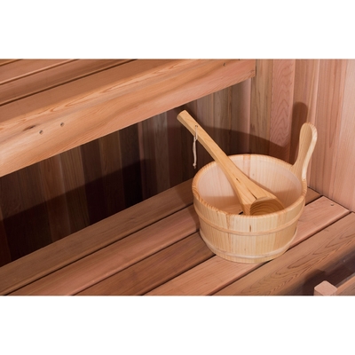 220V Dry Steam Traditional Sauna Indoor Wood Red Cedar ETL