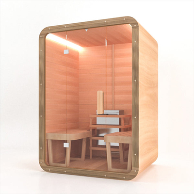 6 Person Traditional Saunas 9kw Indoor Nordic Spruce Dry With Harvia Heater