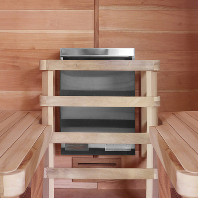 Traditional Trend Portable Sauna Solid Red Cedar Steam Sauna Room 2 Person