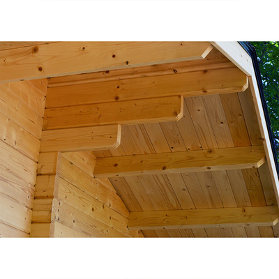 Outdoor Nordic Spruce Wooden 6 Person Far Infrared Sauna Cabin Traditional