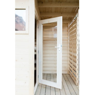 Nordic Spruce Wooden 6 Person Far Infrared Sauna Cabin Outdoor
